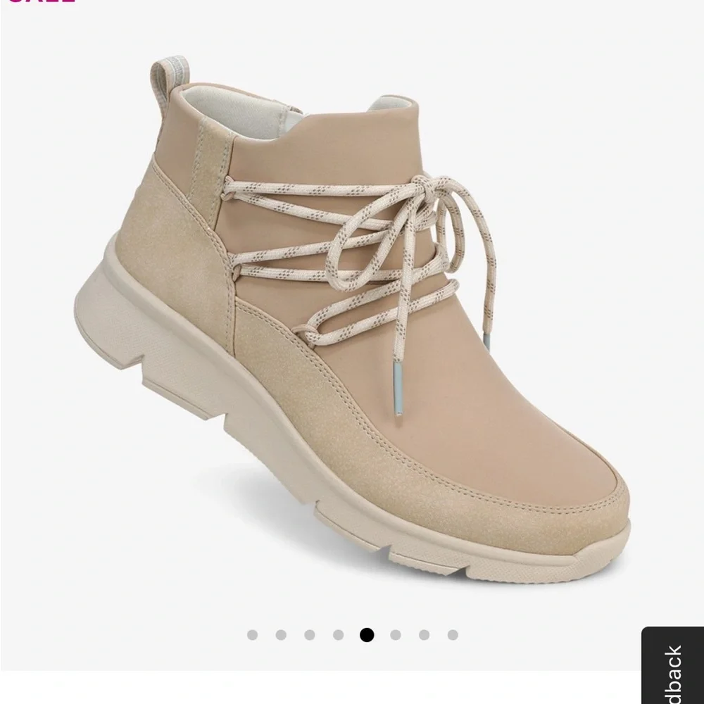 BNWT fRykä Charisma Ankle Bootie Brand New w/tags. Size 10 M Latte Brown Nylon - Picture 3 of 7